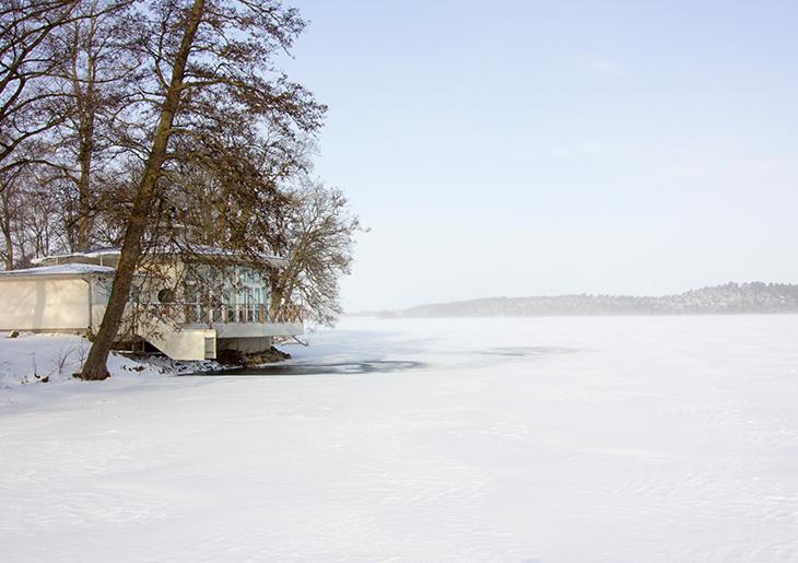 Sjöpaviljongen vinter